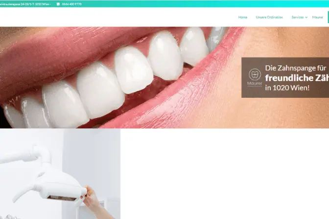 web design service medical website sample one